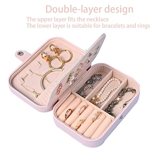 Wholesale eye catching crown cardboard pu leather jewelry ring box customized jewelry box jewellery box