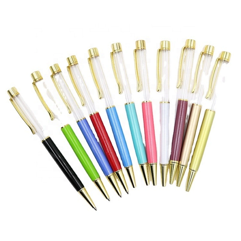 Wholesale DIY Metal Pen Empty, Pen Girl, Floating Pen