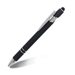 Hot Selling Promotional New Multifunction Metal Ballpoint Pens Stylus Soft Touch Screen Pen 2 In 1 With Custom Logo