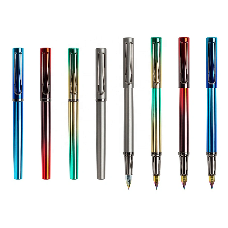 Eye-catching gradient custom  fountain pen cartridge ink fountain pen luxury fountain pens