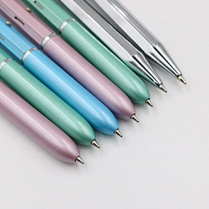 4 color press ball pen wallet pen gift set tablet with stylus pen
