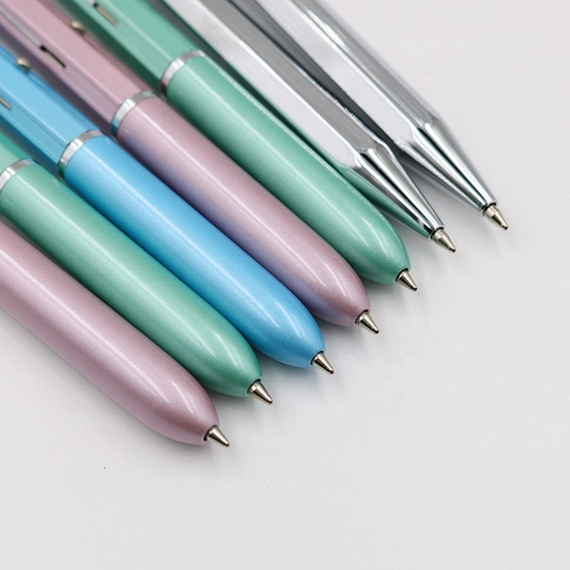 4 color press ball pen wallet pen gift set tablet with stylus pen