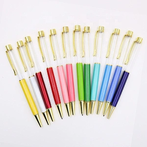 Wholesale DIY Metal Pen Empty, Pen Girl, Floating Pen