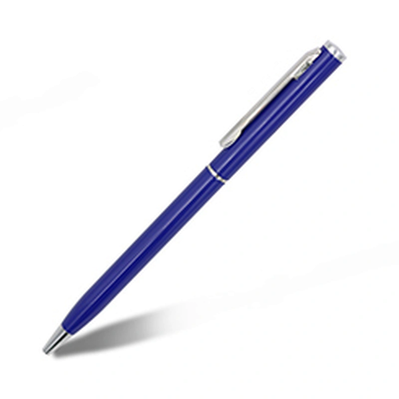 Hot sale Twisted design thin pen holder elegent metal pen custom logo multi color ballpoint pen