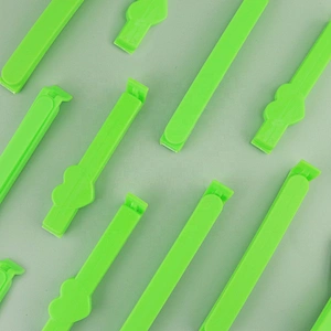 multifunctional green color food snack kitchen plastic bag sealing clips closure clip sealing clip