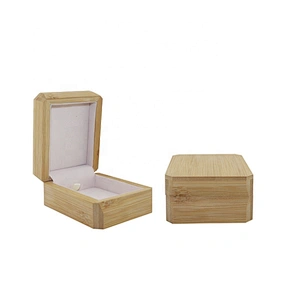 Wholesale bamboo pendant necklace packaging box pendant gift box jewelry box necklace