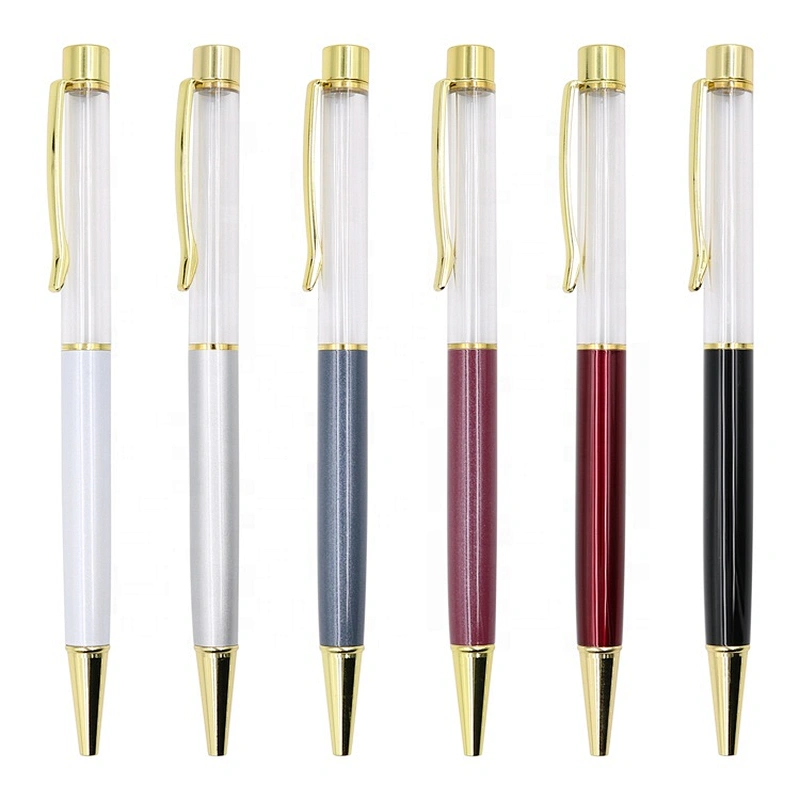 Wholesale DIY Metal Pen Empty, Pen Girl, Floating Pen