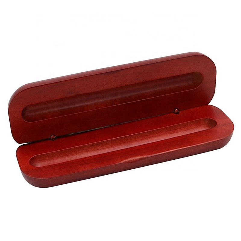 Wholesale  Rosewood Single Groove Wooden Pen Box With Hinge