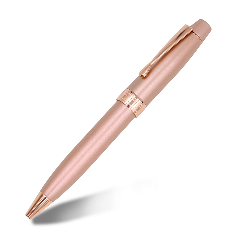 2022 Gift Promotional Ball Pen Customized Logo Black White luxury heavy Metal Body Twist Ballpoint Pen for office