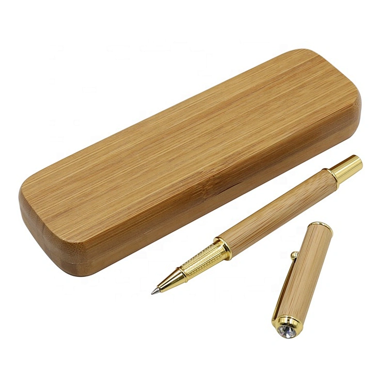 Classic Promotional Bamboo Pen set custom pens logo printed bamboo pens bamboo gift set
