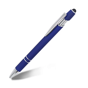 Hot Selling Promotional New Multifunction Metal Ballpoint Pens Stylus Soft Touch Screen Pen 2 In 1 With Custom Logo