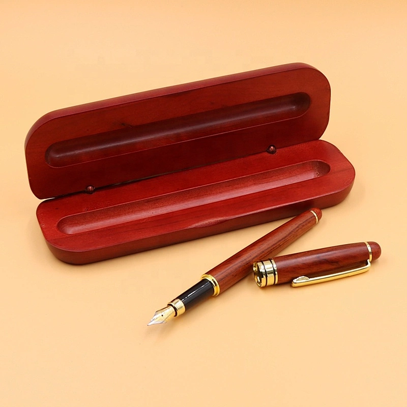 High Quality Wood Fountain Pen In Matching Wood Box With Customer Logo