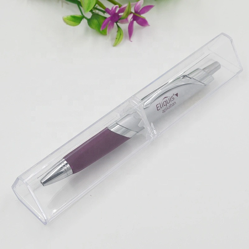 Triangular Plastic Clear Pen Display Box For Single Pen Packing Cheap