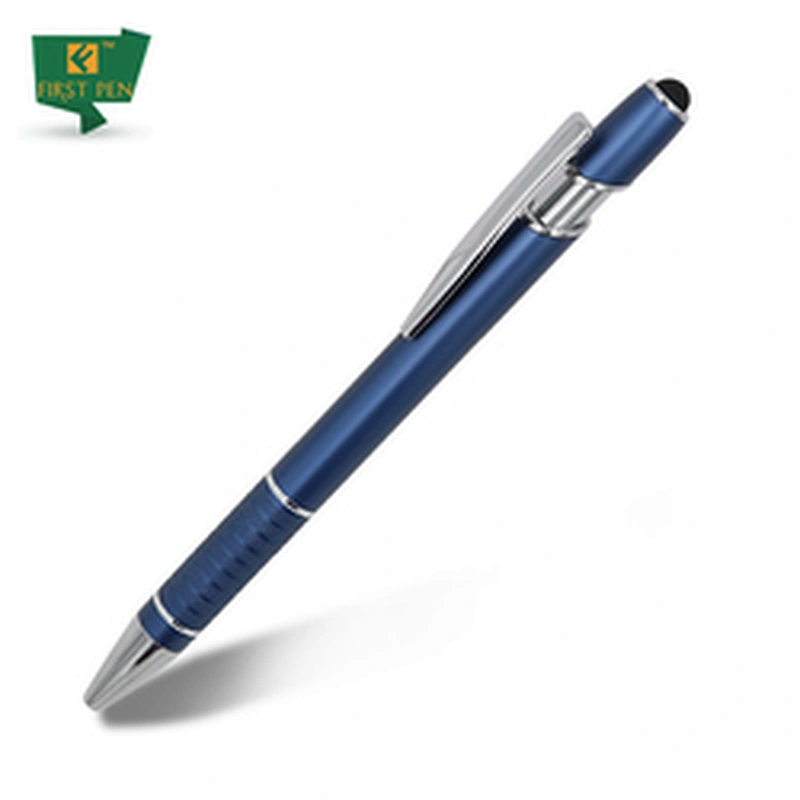 Hot Selling Promotional Metal Ballpoint Pens Stylus Soft touch Screen Pen 2 In 1 With Custom Logo