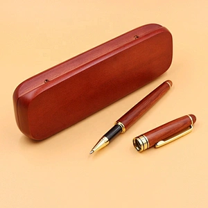 Rosewood roller pen in wood gift box wood roller pen gift set pen