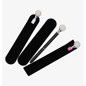 Classic Promotional  standard size Round pen Fabric pencil pouch for custom pens gift