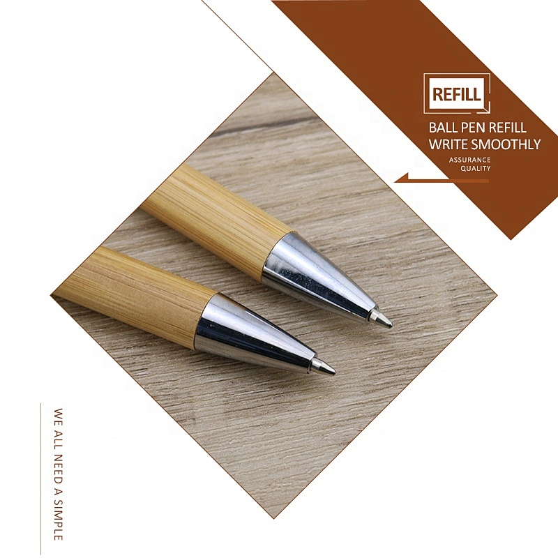 2022 Promotional Customized Bamboo Ball Pen Eco Friendly Engraved Bamboo Ballpoint Pen With Logo