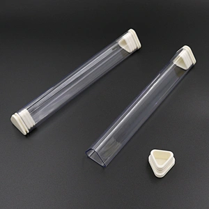 Factory Sales Triangle Pen Box  Transparent Packing Pen Case Box