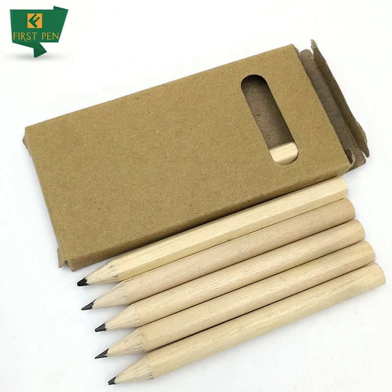 First Pen Brand 3.5'' Natural Mini Wood Pencil For Kids