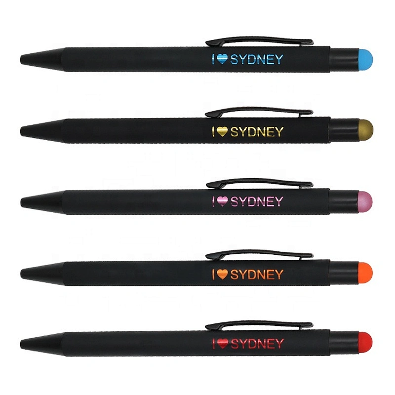 Super September New Matching Colorful  Laser Logo Soft Stylus Pen