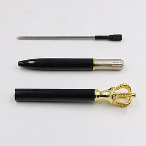 Hot Selling Beautiful Luxury wedding gifts Ball Pen Cute Metal Royal Crown Ballpoint Pen with Custom Logo