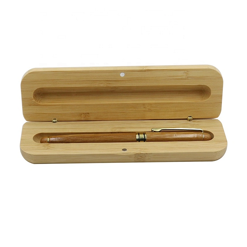 Bamboo Golden medium nib fountain pen  box case pen set gift box