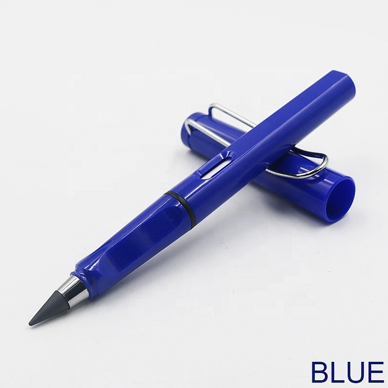 Eye catching assorted colors plastic 2B inkless pencil endless pencil printing pencil with logo