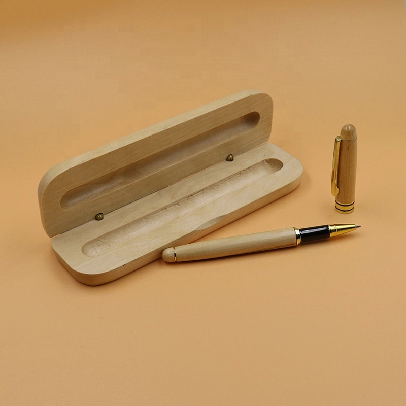Bamboo Roller  Pen In Matched Color  Box Wooden Pen With Wooden Case