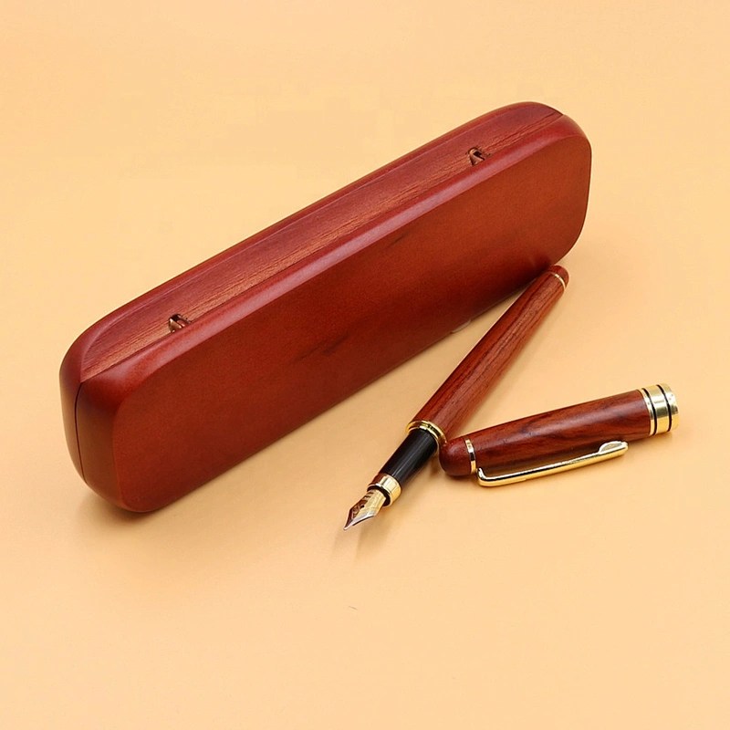 High Quality Wood Fountain Pen In Matching Wood Box With Customer Logo