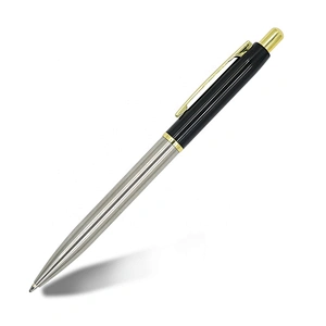 Stainless Logo Pen Customer Printed Logo Pen Hotel Slim Metal Pen