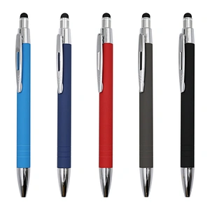 Multi Function Ballpoint Pen Stylus Pen With Logo Custom Engraved Logo Pen