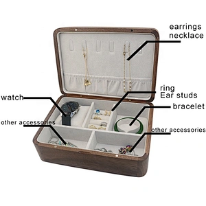 Wholesale handmade bracelet necklace ring watch wooden storage boxes wooden boxes for gifts jewelry box organizer