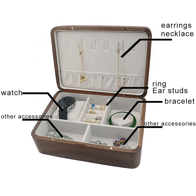 Wholesale handmade bracelet necklace ring watch wooden storage boxes wooden boxes for gifts jewelry box organizer