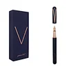RTS Luxury heavy A5 pu leather notebook metal fountain pen gift box business corporate gift set