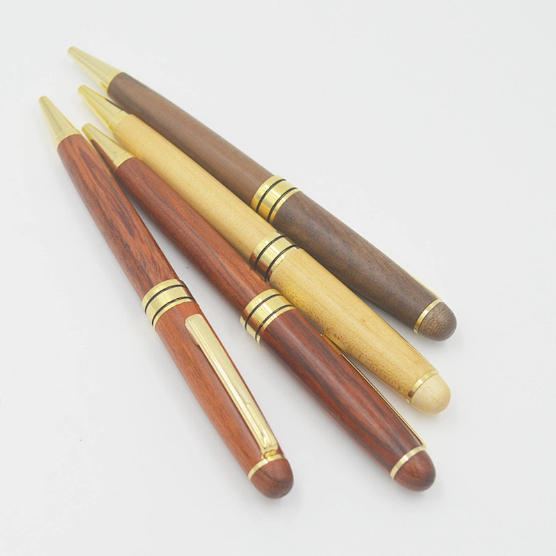 High quality luxury handmade bamboo rosewood roller pens custom logo wooden pen