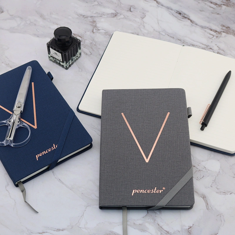 Wholesale Custom logo Novelty  A5 fabric notebook signature gel pen  paper envelope gift set office