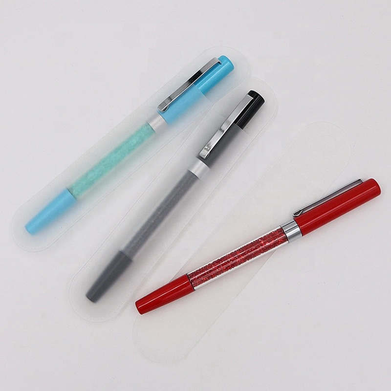 Cheap Soft Transparent Package For Pen, PVC Pen Bag
