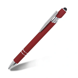 Hot Selling Promotional New Multifunction Metal Ballpoint Pens Stylus Soft Touch Screen Pen 2 In 1 With Custom Logo