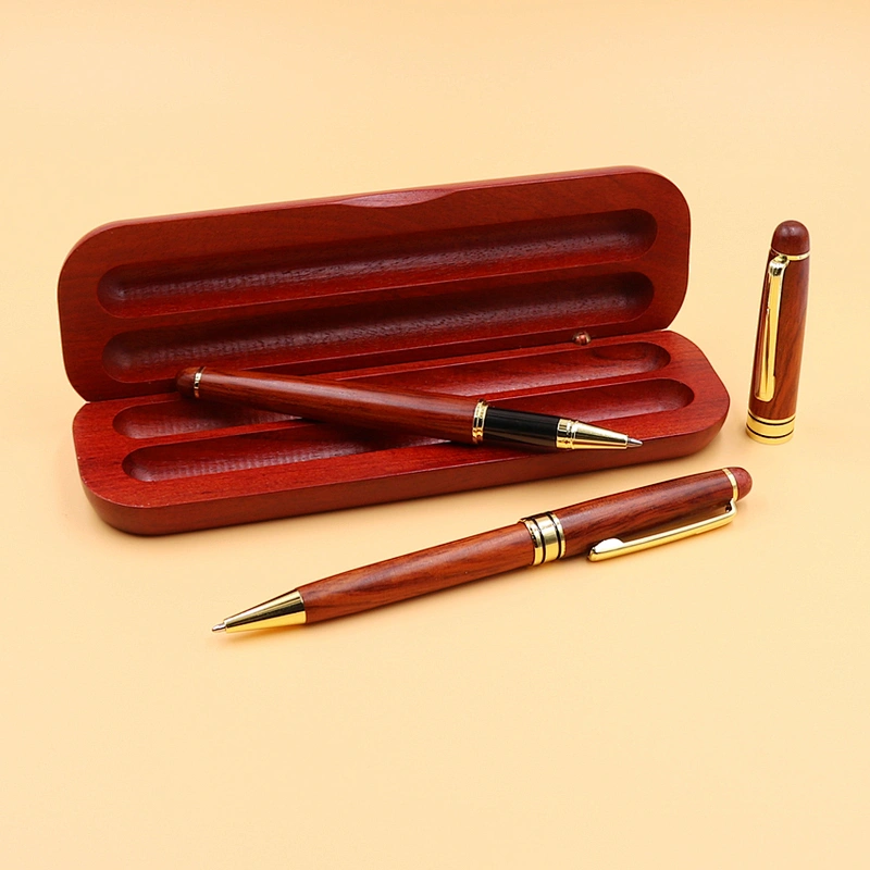 Wholesale Luxury Wood Double Pen Box Set For High End Pen