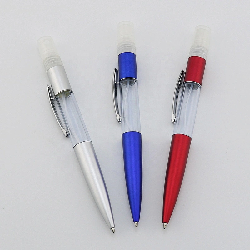 Empty 5ml plastic hand sanitizer spray pen in set alcohol perfume spray bottle spray pen