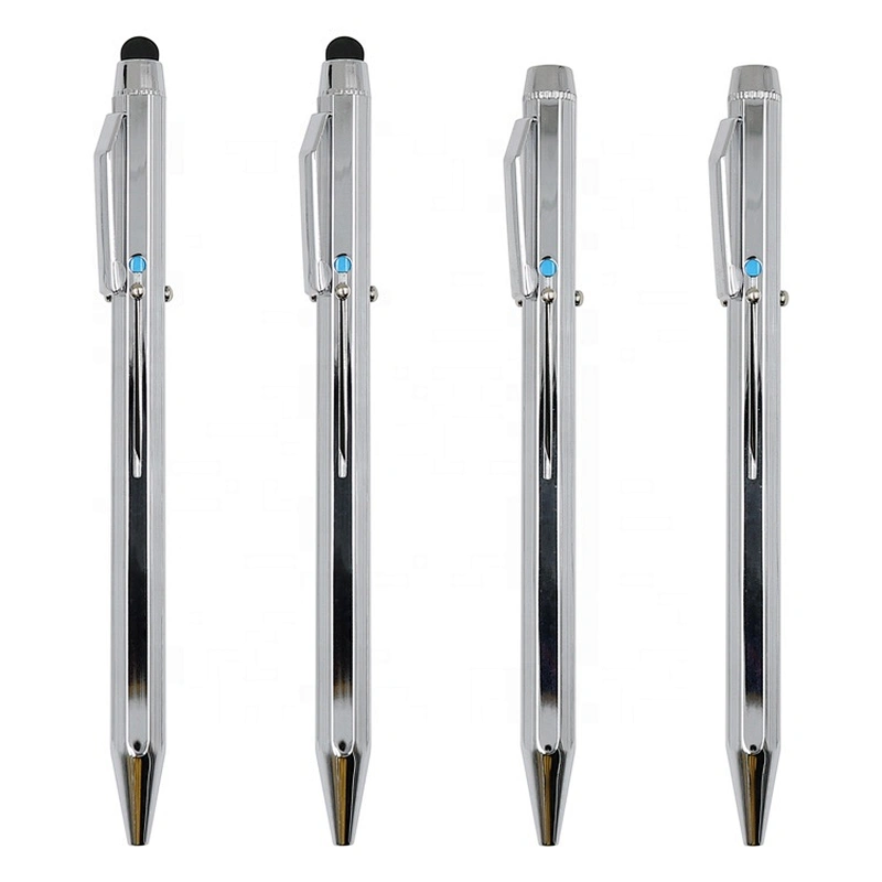 4 color press ball pen wallet pen gift set tablet with stylus pen