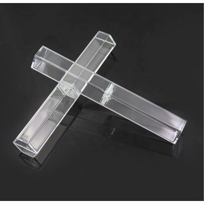 Novelty 6 Sides Transparent Plastic Pen Case