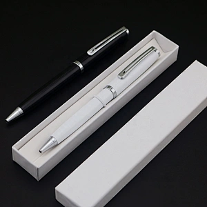 Hot sale stationary accessories pen luxury spinning branded metal ball pen for office and school