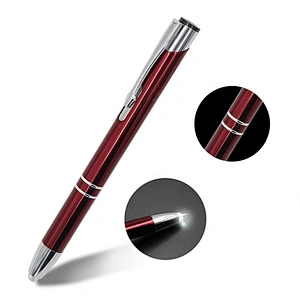Business 2 In 1 Led Metal Pen Light Tip Ball  Flashlight Led  Ballpoint Pen