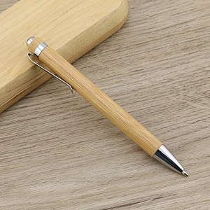 2022 Promotional Customized Bamboo Ball Pen Eco Friendly Engraved Bamboo Ballpoint Pen With Logo