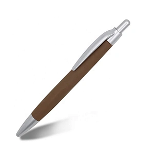 Cheap plastic soft touch ball pen with logo ballpoint pen with logo promotional pen
