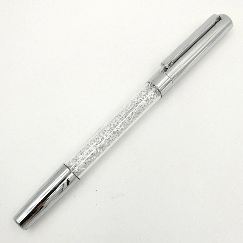 Popular promotional stylish office gift alpen gold clip ballpoint pen glitter crystal ball pen