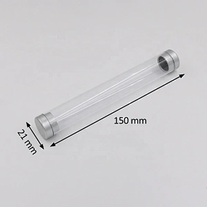 Plastic Round Cylinder Pen Box  Transparent Packing Tube Pen Box