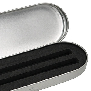 Best Selling Custom Logo Pen Package Square Tin Pen Box Gift