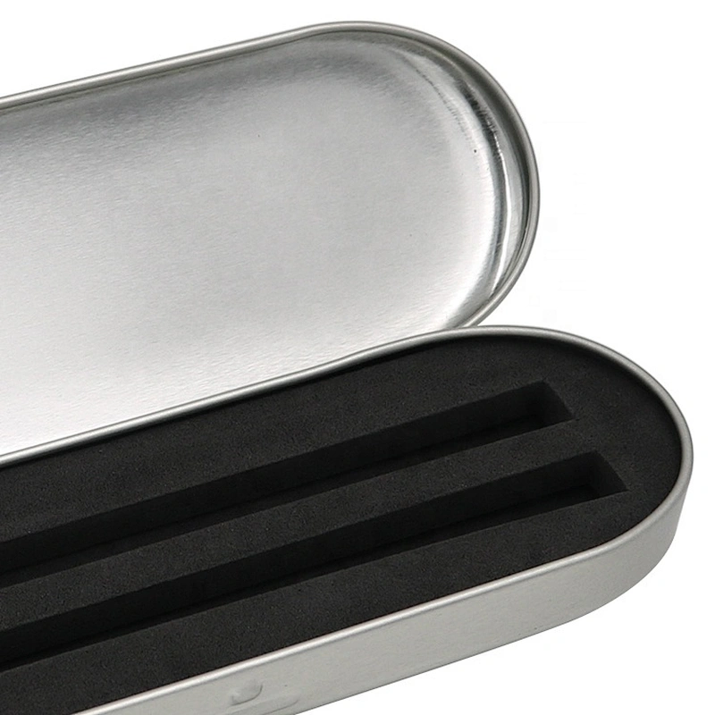 Best Selling Custom Logo Pen Package Square Tin Pen Box Gift